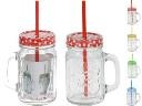 Excellent Houseware Drinking Glass With Straw