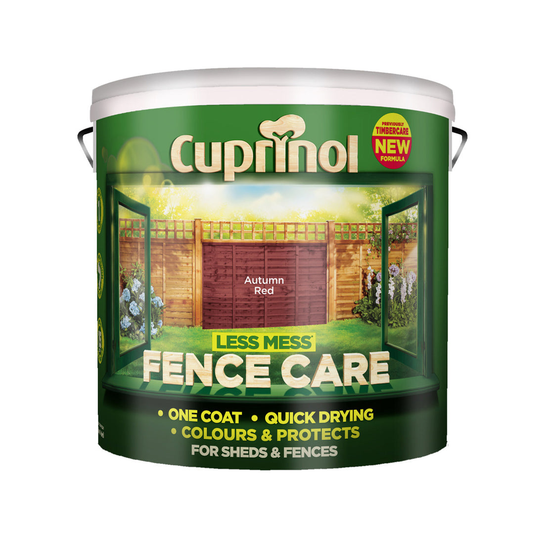 Cuprinol Less Mess Fence Care Autumn Red 9L