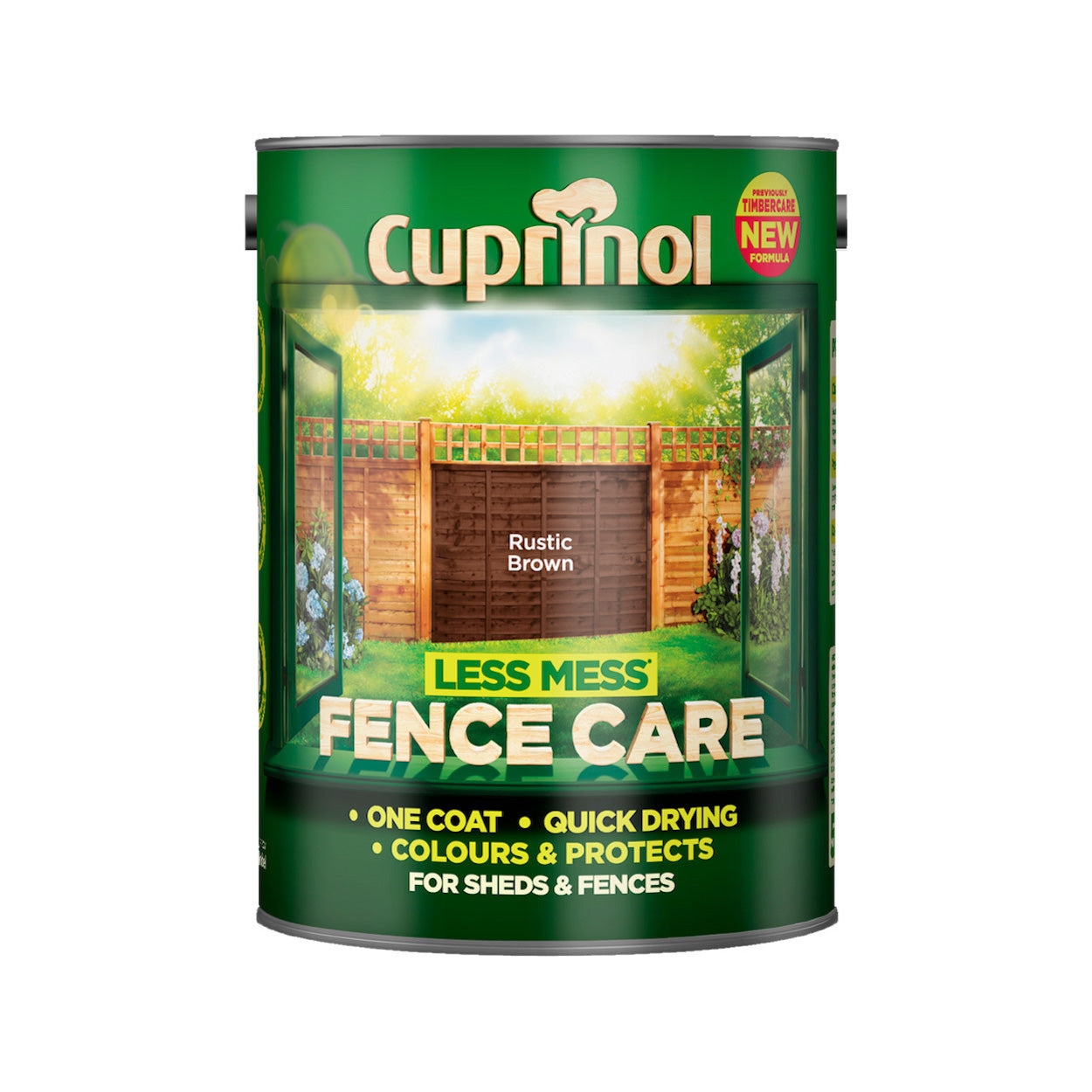 Cuprinol Less Mess Fence Care Rustic Brown 5L
