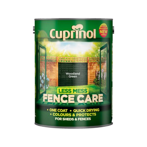 Cuprinol Less Mess Fence Care Woodland Green 5L