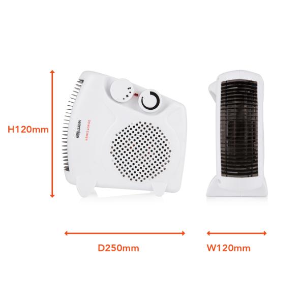 Warmlite  2000W Fan heater White