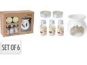 Aroma Oil Burner Set Of 6