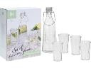 Excellent Houseware Clip Top Bottle And Drinking Glass Set Of 5