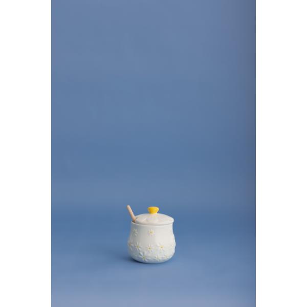 Daisy Honey Pot And Drizzler