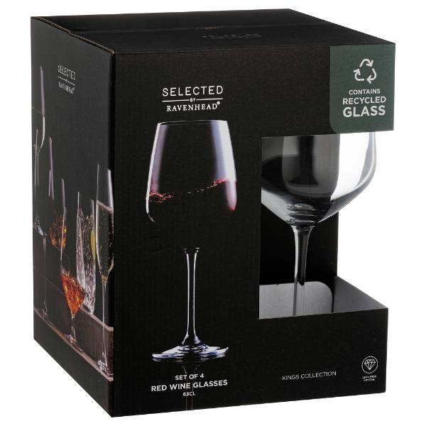 Kings Red Wine Set Of 4 63cl                 