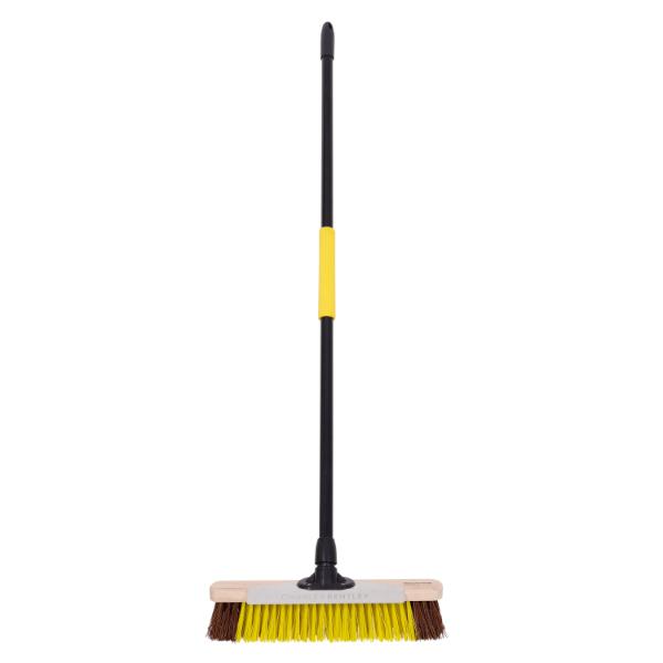 Bulldozer Utility Broom with Scraper and Handle