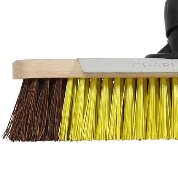 Bulldozer Utility Broom with Scraper and Handle