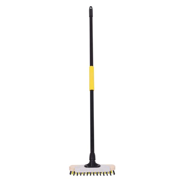 Bulldozer Deck Scrub Brush and Handle