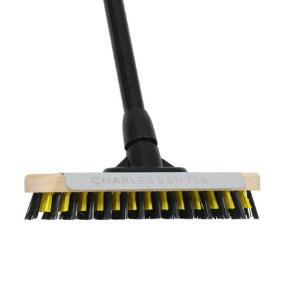 Bulldozer Deck Scrub Brush and Handle