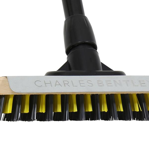 Bulldozer Deck Scrub Brush and Handle
