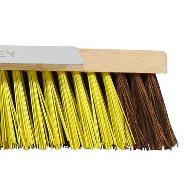 Bulldozer 18" Heavy Duty Broom with Scraper and Handle
