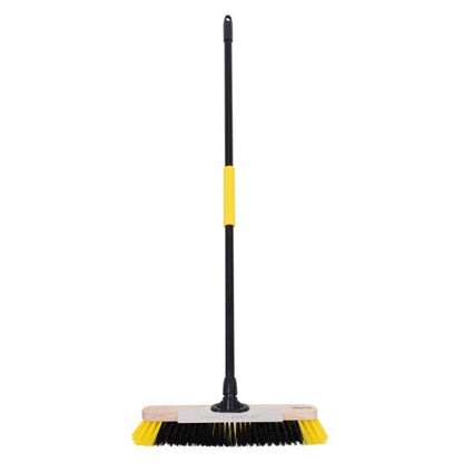 Bulldozer 18" Soft Dual Broom with Scraper and Handle