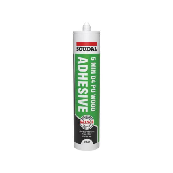 Soudal 5Min D4 Pu Wood Adhesive Gel