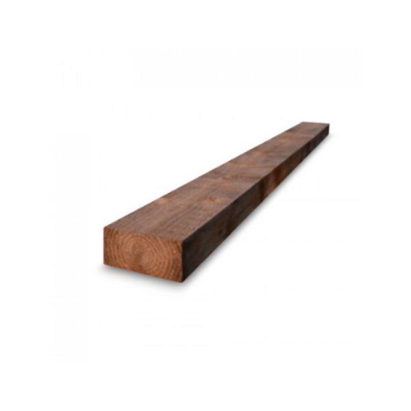 Dark Brown Treated Softwood Garden Sleeper 2.4m