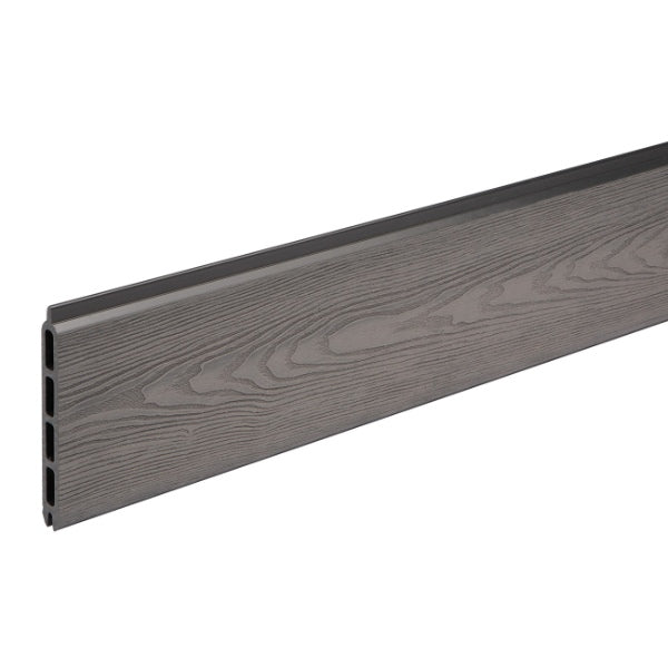 Guardian Composite Fence Plank Wood Grain Grey Pk 2 (300mm x  1.8m)
