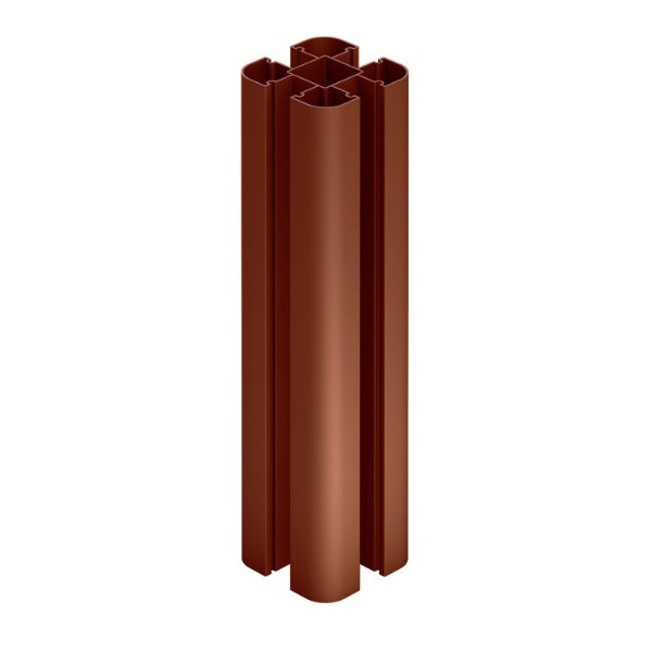 Guardian Aluminium Fence Post Brown 8ft 