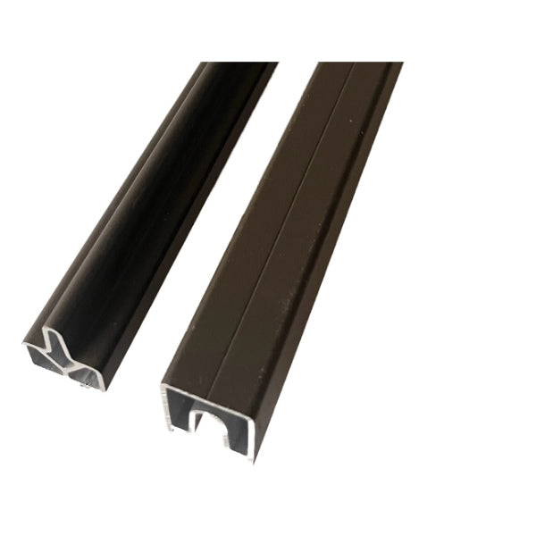 Guardian Top Bottom Fence Trims &amp; Acc Brown  1.8m 