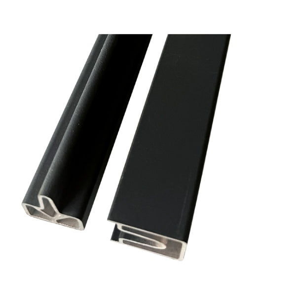 Guardian Top Bottom Fence Trims &amp; Acc Charcoal   1.8m