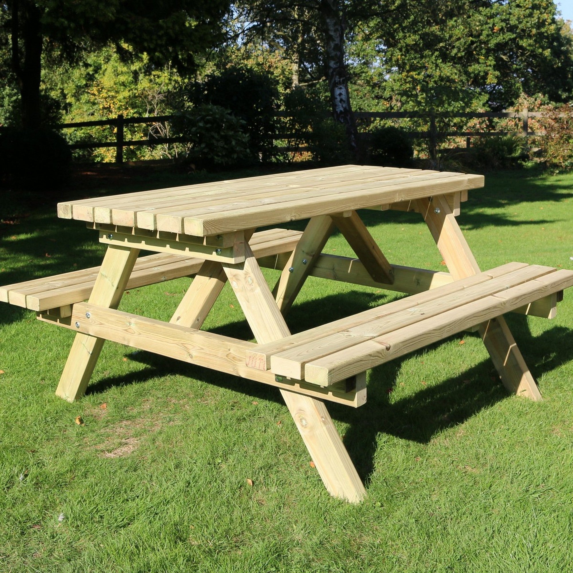 Deluxe Wooden Picnic Table 1800mm