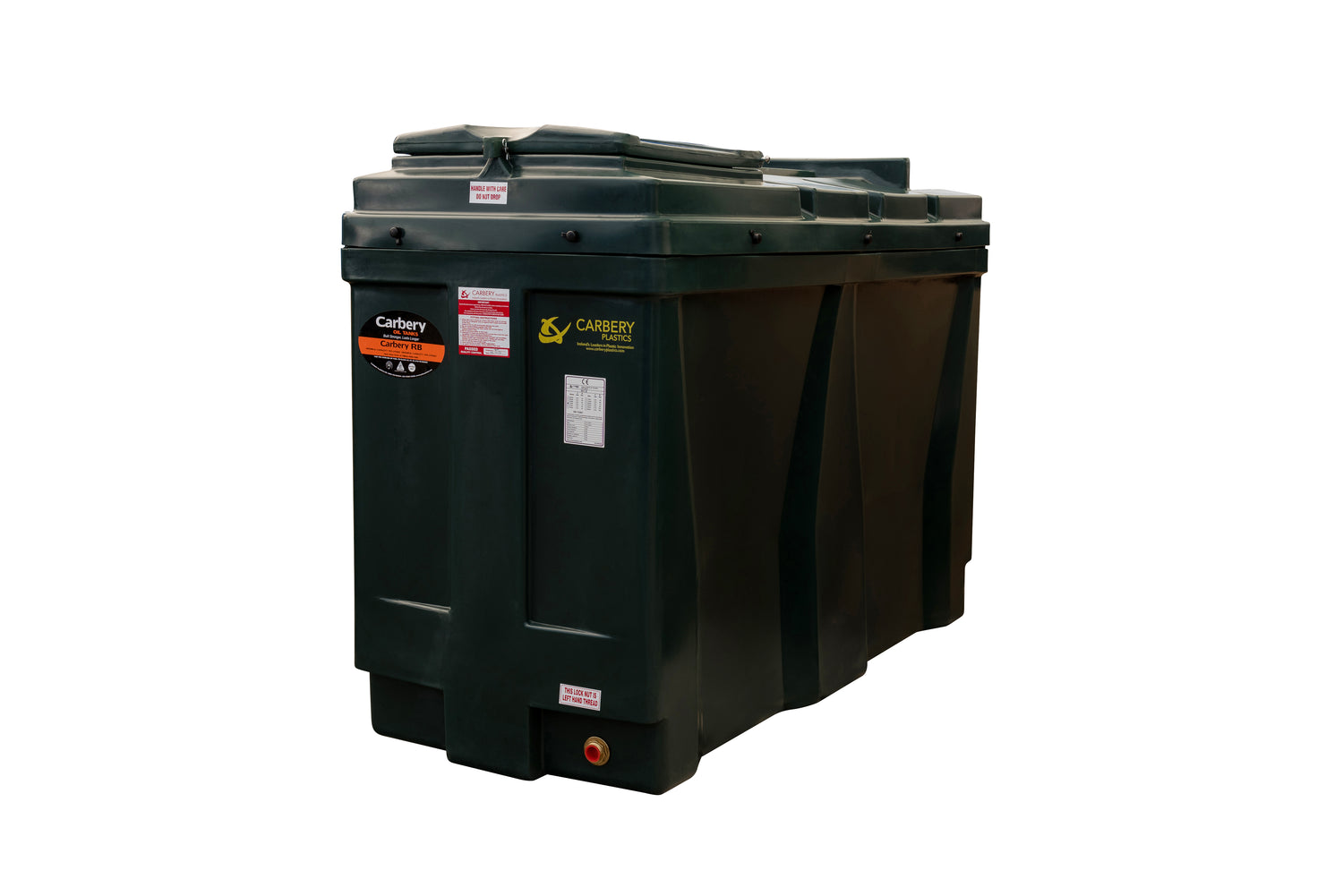 Carbery Bunded Green Compact Oil Tank 900L