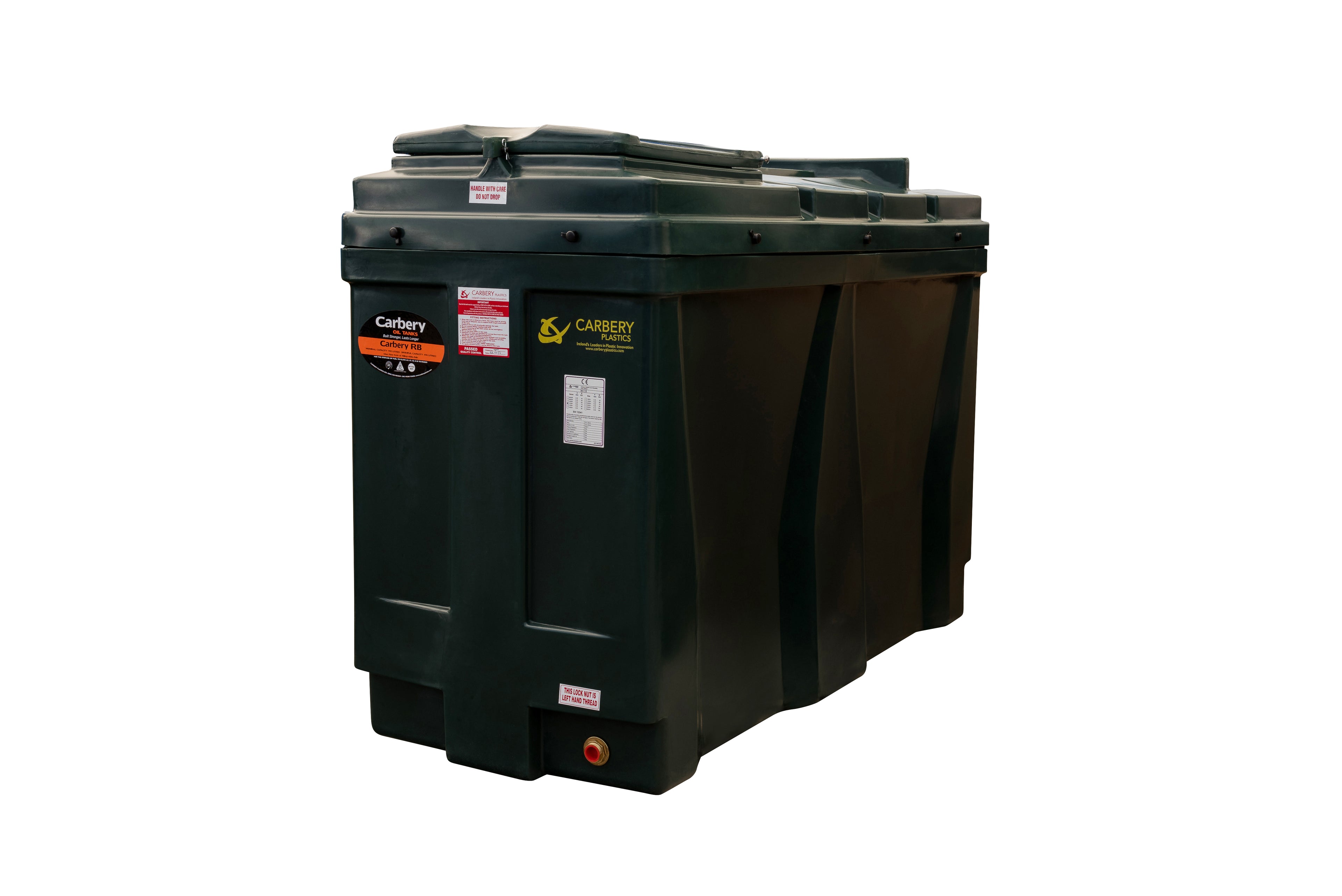 Carbery Bunded Green Compact Oil Tank 900L