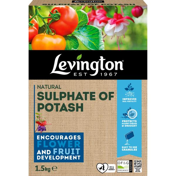 Levington Organic Sulphate Of Potash 1.5kg