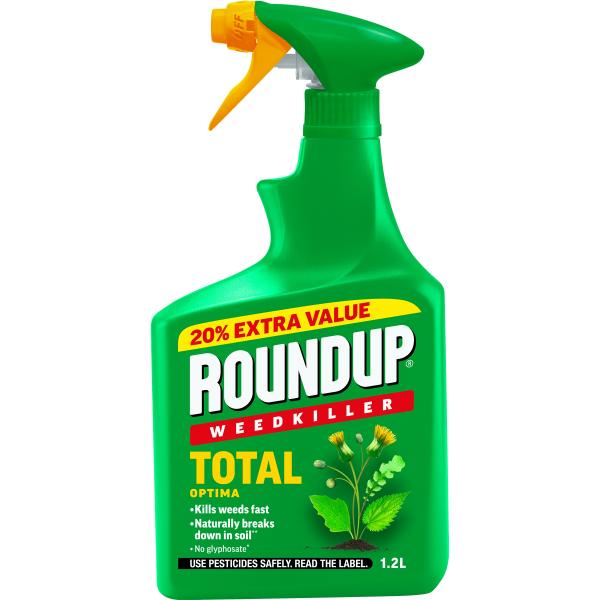 Roundup Total Optima Weedkiller Rtu 1 Litre +20%