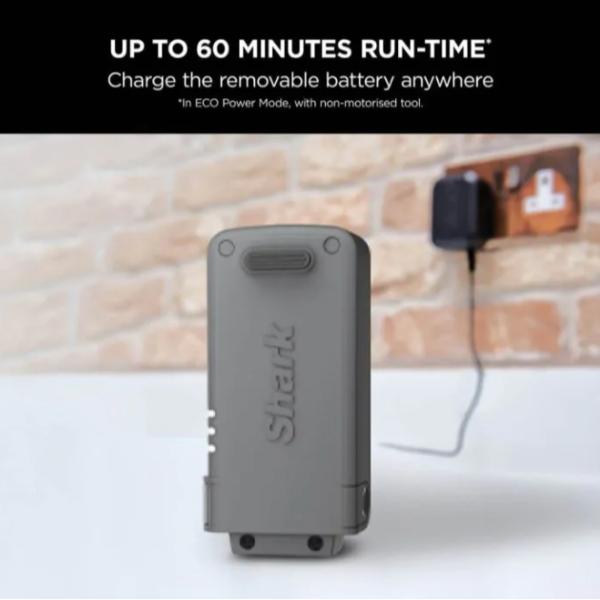 Shark Cordless Stick Vacuum with Anti Hair Wrap and PowerFins Pet Model Single Battery IZ300UKT