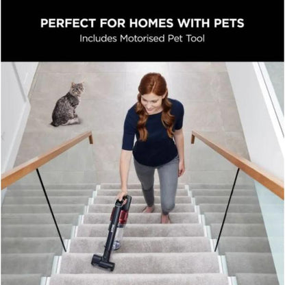 Shark Cordless Stick Vacuum with Anti Hair Wrap and PowerFins Pet Model Single Battery IZ300UKT