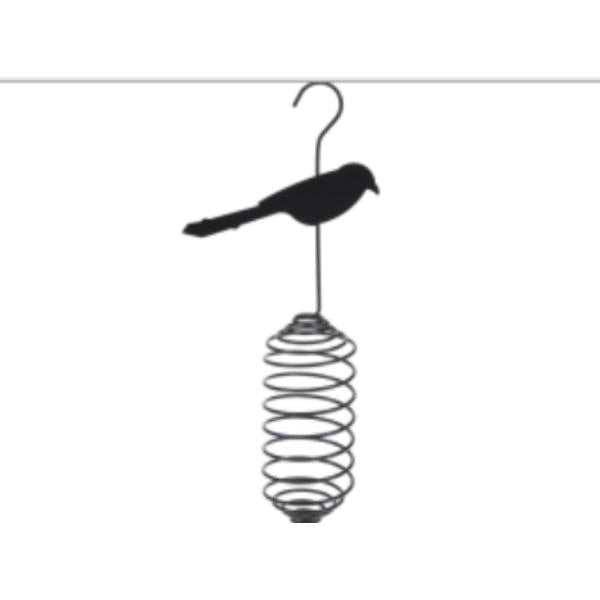 Hanging Black Metal Birdfeeder