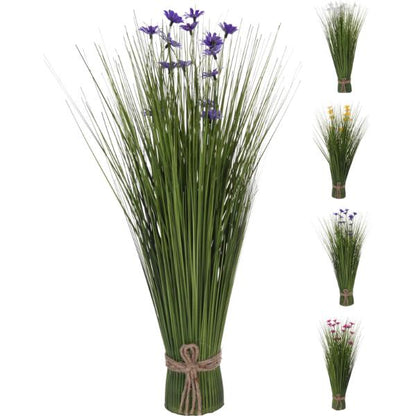 Artifical Onion Grass Bouquet 55cm In 4 Assorted Colours