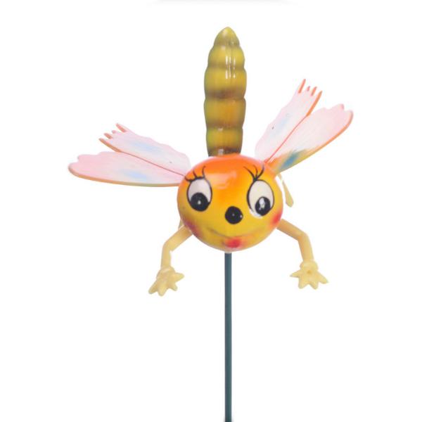 Butterfly Dragonfly And Bee Assotred Garden Decoration On Metal Stick 3 Assorted