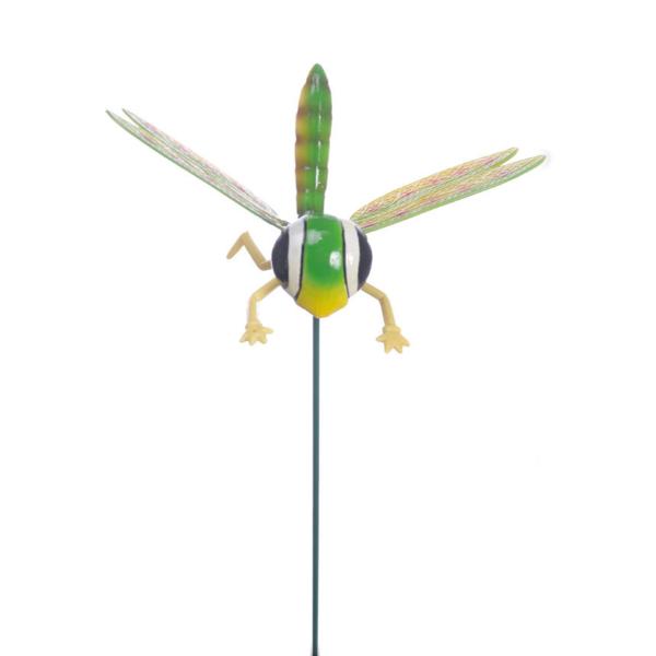 Butterfly Dragonfly And Bee Assotred Garden Decoration On Metal Stick 3 Assorted