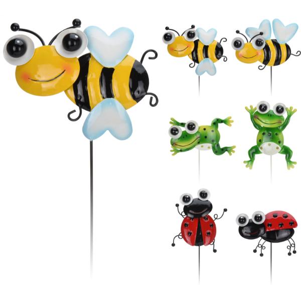 Animal Decorative Garden Ornament On Stick 6 Assorted Designs 60cm