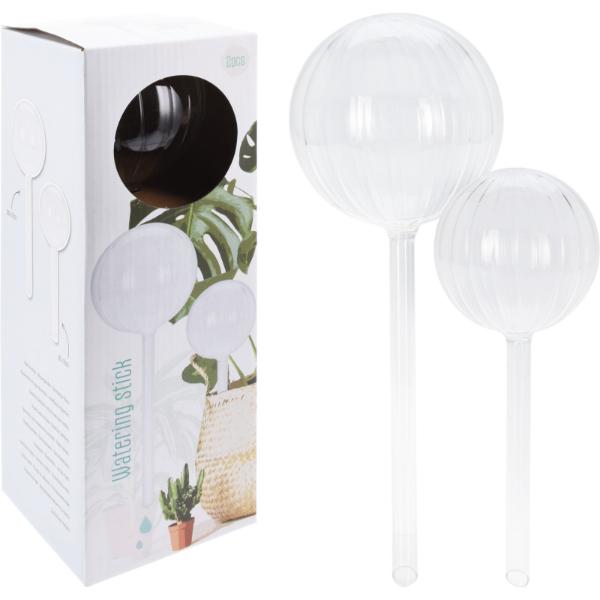 Glass Ball Shaped Plant Waterer Set Of 2