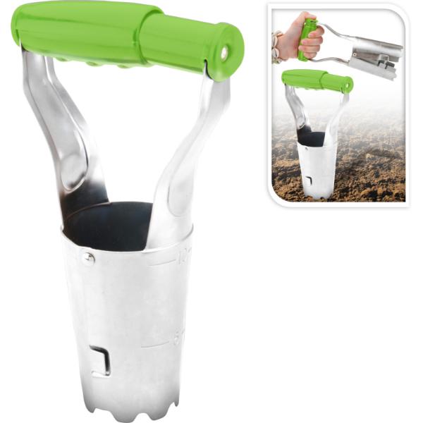 Zinc Bulb Planter 23cm With Green Grip