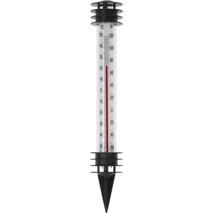 Outdoor Black Garden Thermometer 35X230mm