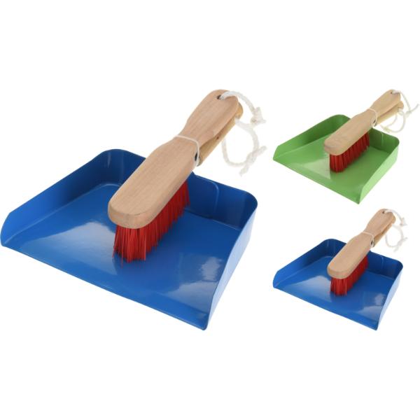 Childrens Dustpan And Brush In 2 Assorted Colours