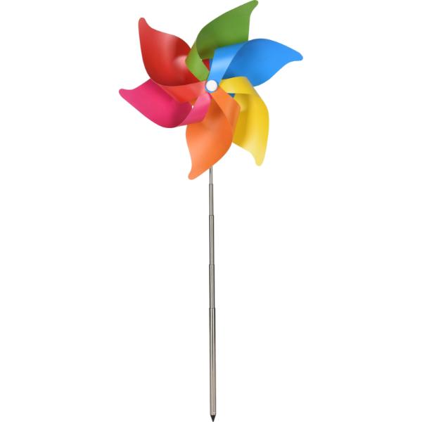 Extendable Spinning Windmill On Stick 27cm Assorted Colours