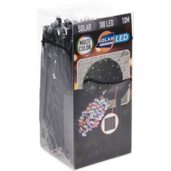 100 Bulb Solar LED Garden String Lights Multi Colour