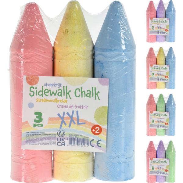 Garden Set Of 3 Mega Chalks