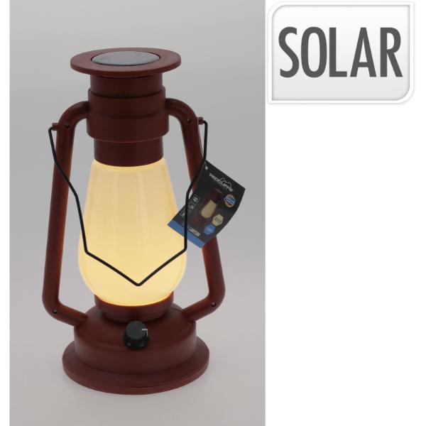 Rechargeable Solar LED Lantern Terracotta