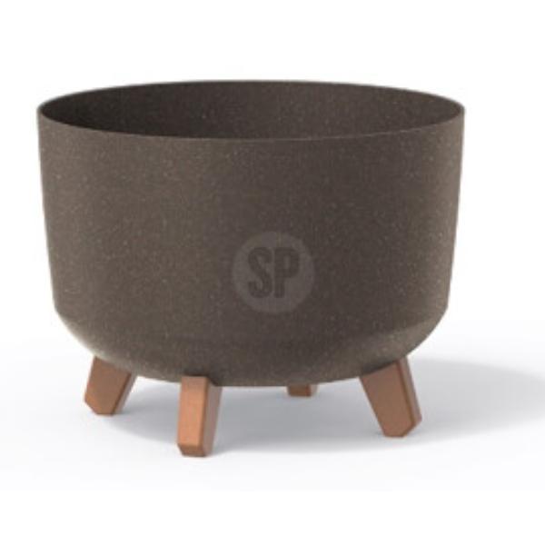 Flower Pot On Legs Eco 20 x H17.4cm Brown