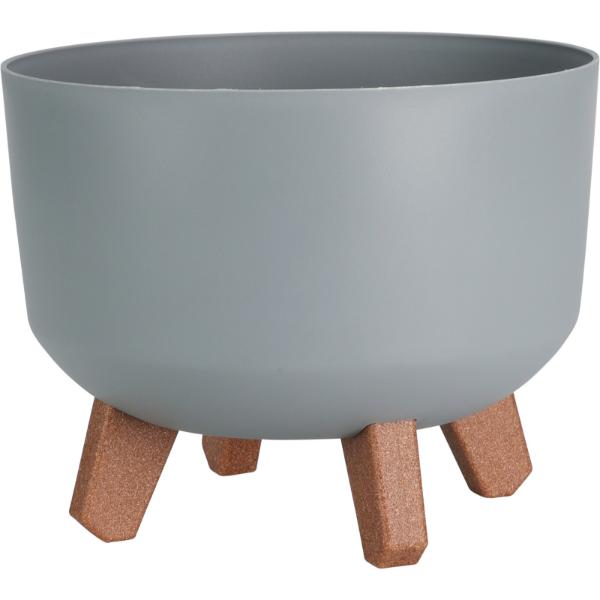 Flower Pot On Legs 23.8 x 18.7cm Light Grey