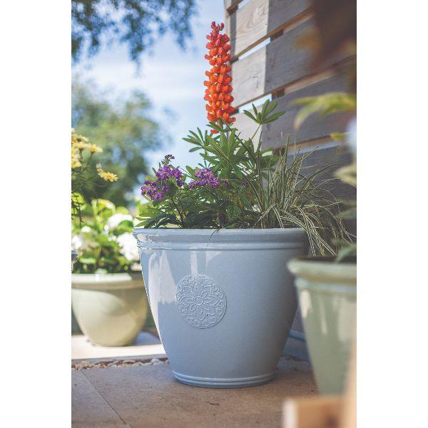 Plant Avenue Eden Emblem Planter Blue 40cm