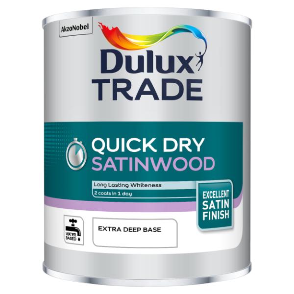 Dulux Trade Quick Dry Satinwood Extra Deep Base 1L