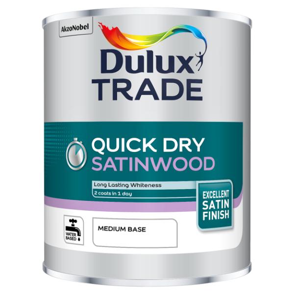 Dulux Trade Quick Dry Satinwood Medium Base 1L