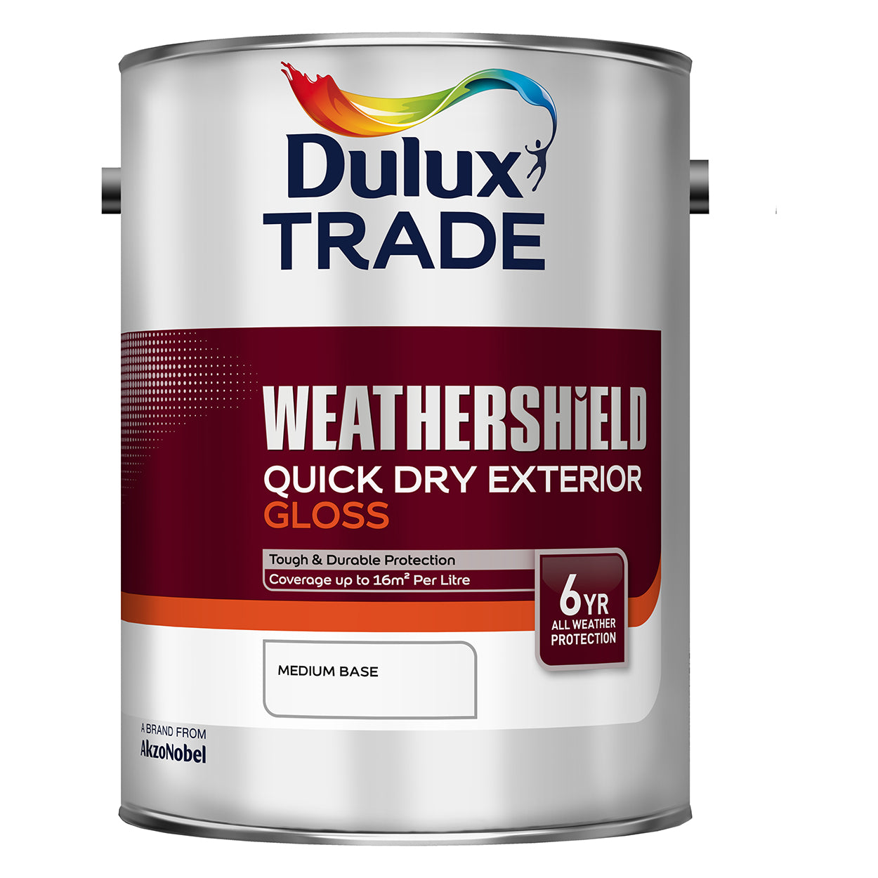 Dulux Weathershield Quick Dry Gloss Medium Base 5L