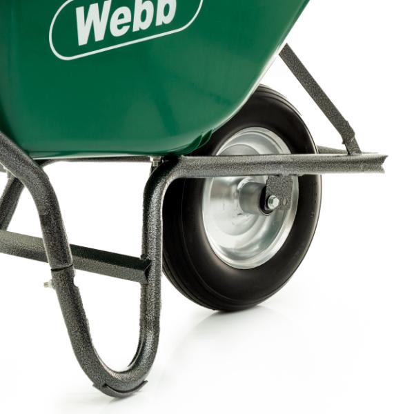 Webb 90 Litre Poly Body Wheelbarrow with Puncher Proof Wheel (150Kg Capacity)
