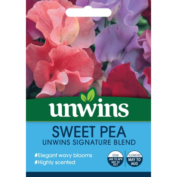 Unwins Seed Packet Sweet Pea Unwins Signature Blend
